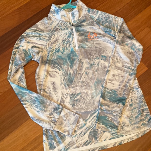 Ocean Coast EUC Realtree Aspect Women’s Fishing Teal Performance 1/4 Zip… - Picture 5 of 15